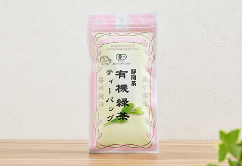 日本農産・有機緑茶ティーバッグ